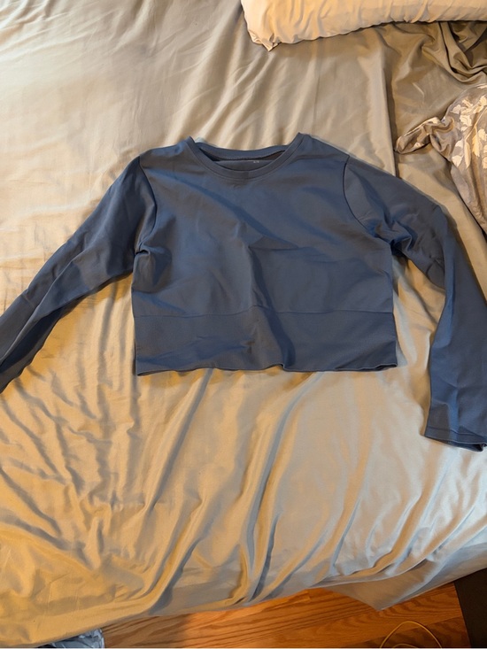 aerie Tops - Aerie Crewneck Pullover in Slate Blue